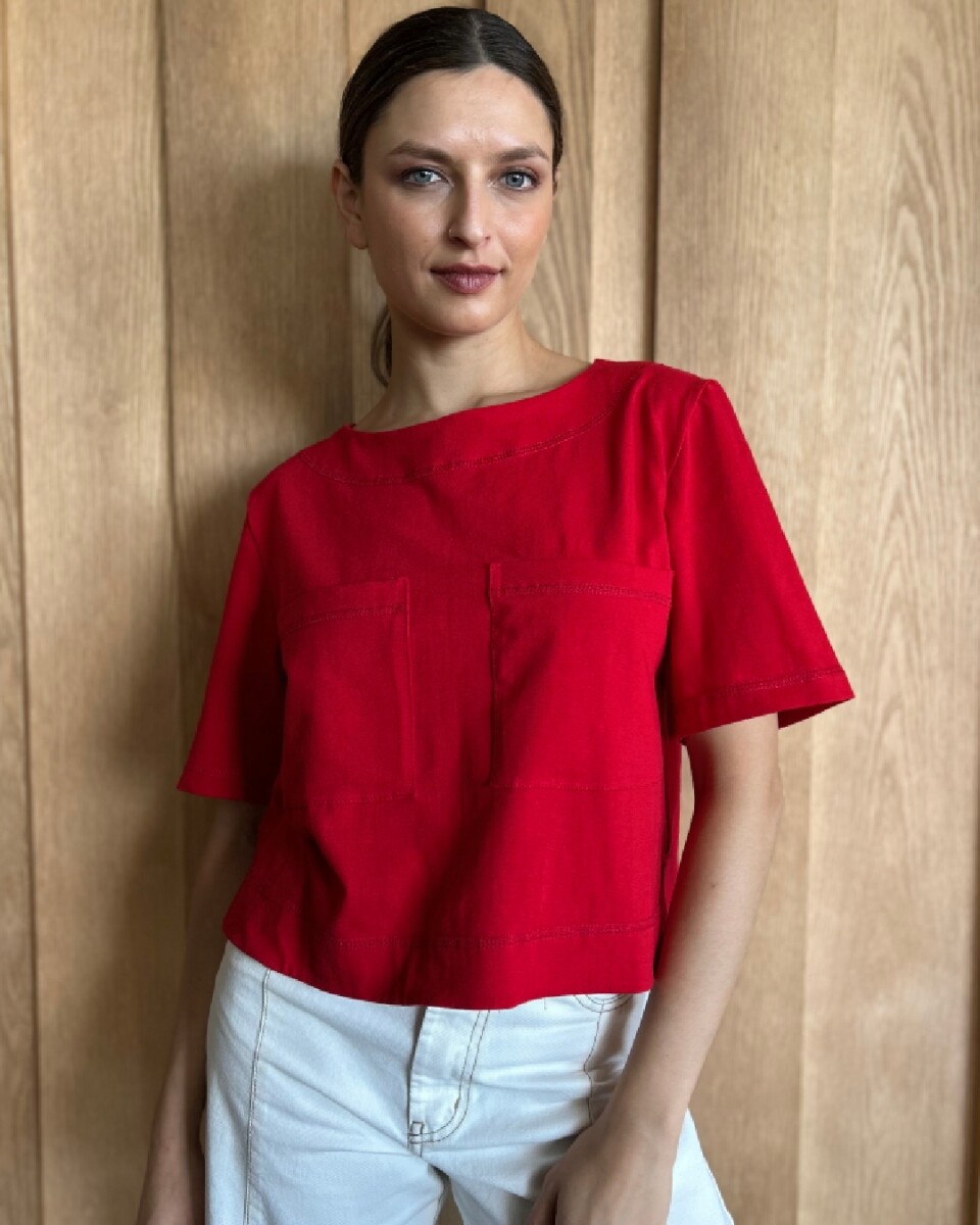 Remera Fresa - Rojo 