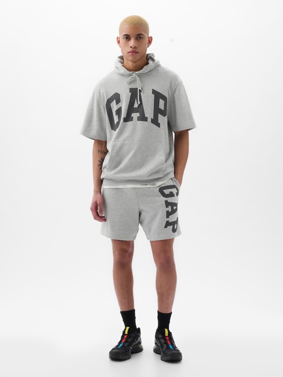 Short Logo Gap Hombre - B10 Grey Heather 