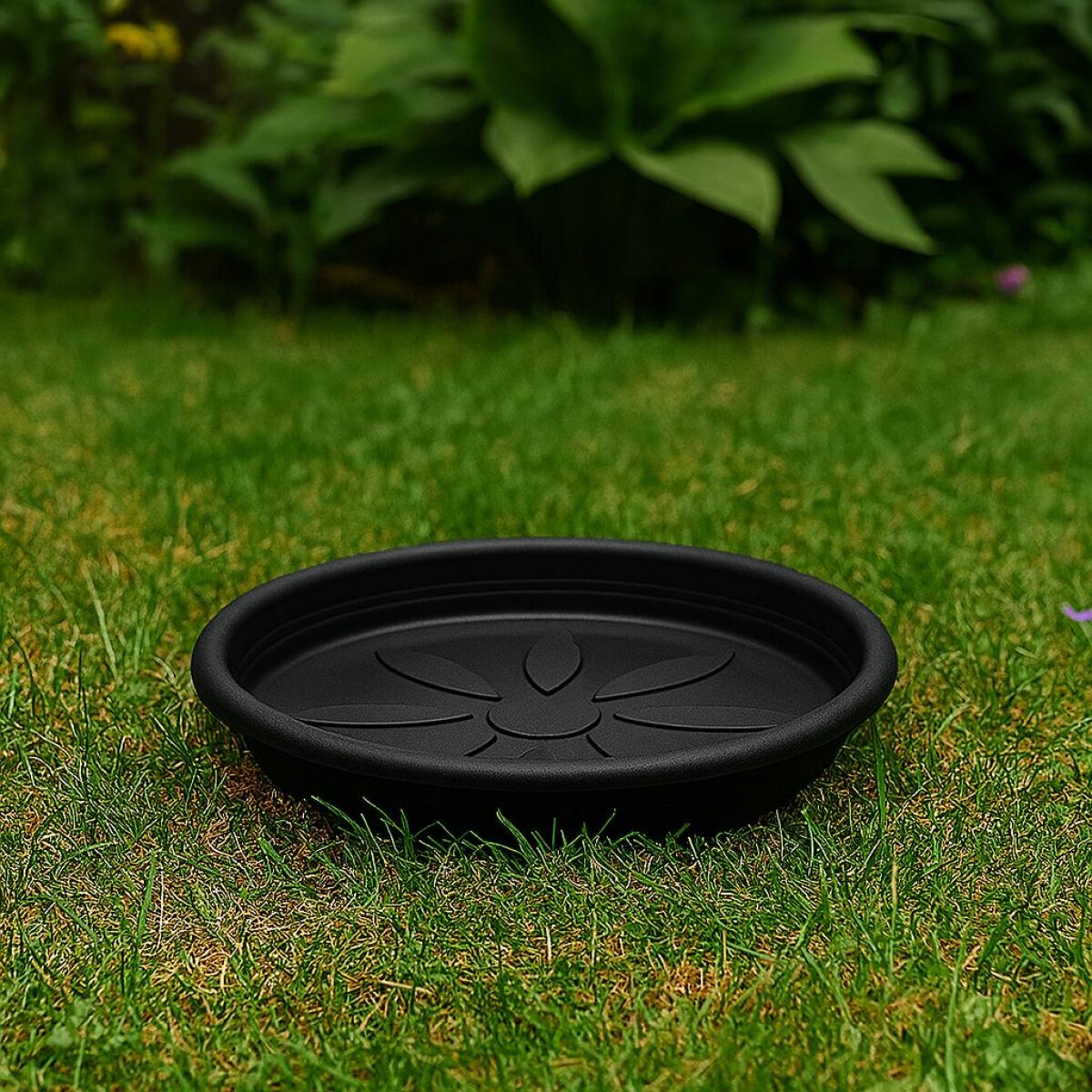 PLATO MACETA PLASMONT N4 31CM NEGRO 