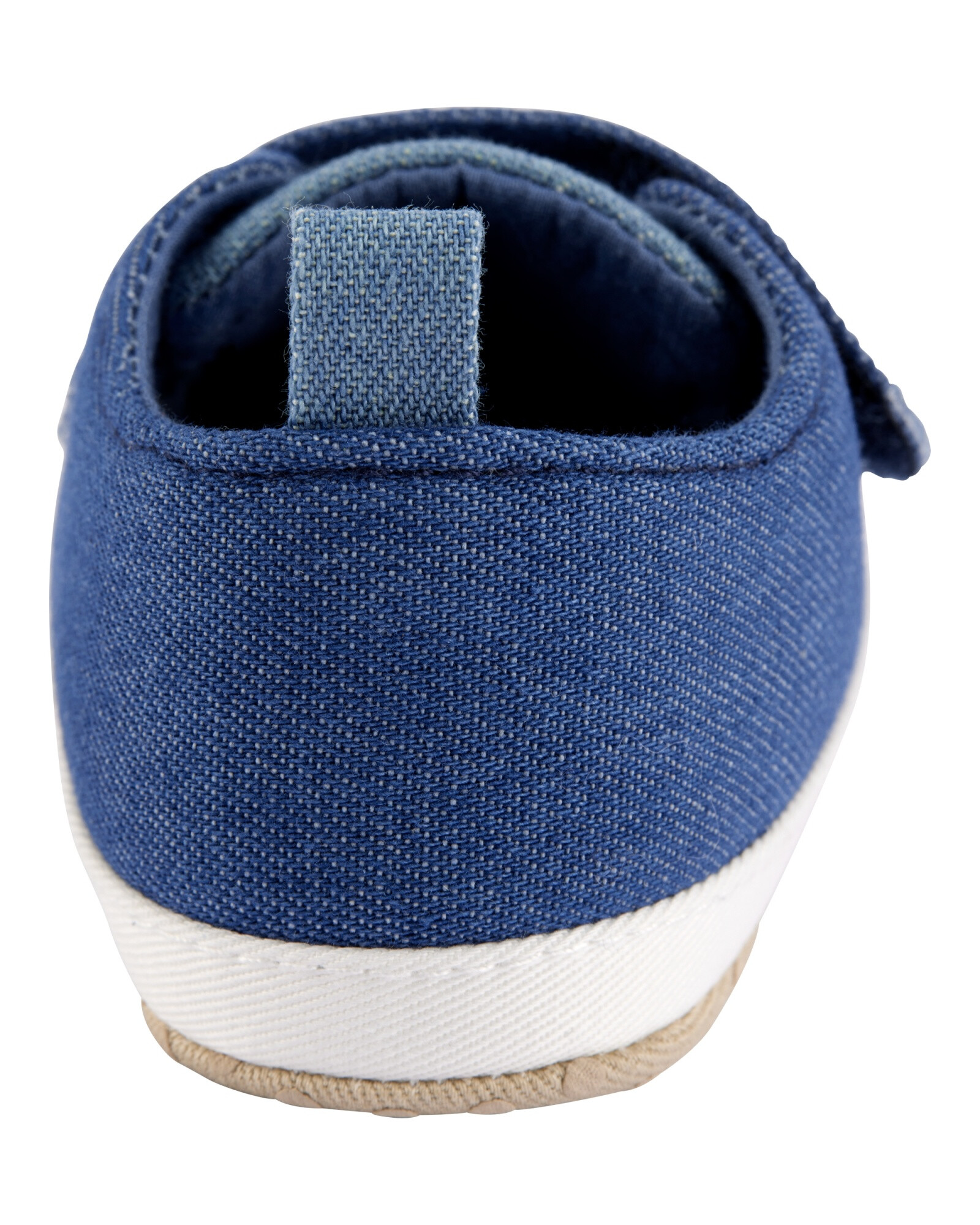 Zapato de bebé, con velcro, chambray Sin color