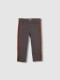 Pantalon Campana Con Cinta Lateral Gris Marengo