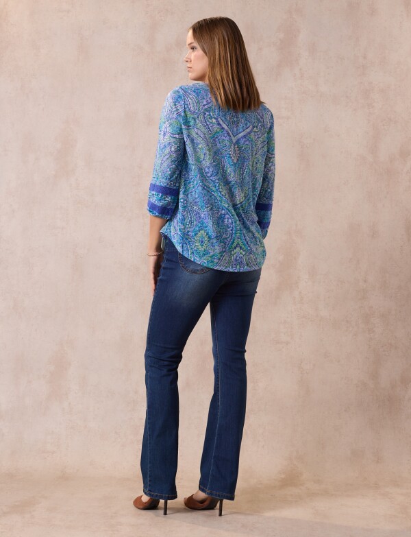 Blusa Printed AZUL/MULTI