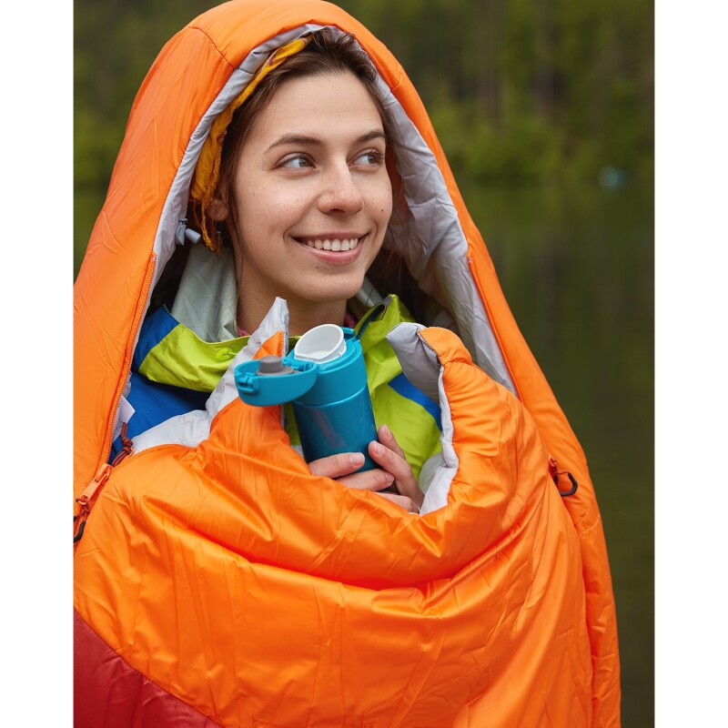 Sobre de Dormir Impermeable Arye 450 con Capucha 180+30x75cm Azul