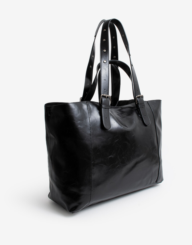 Shopper Cartera Shopper Con Tachas - Negro