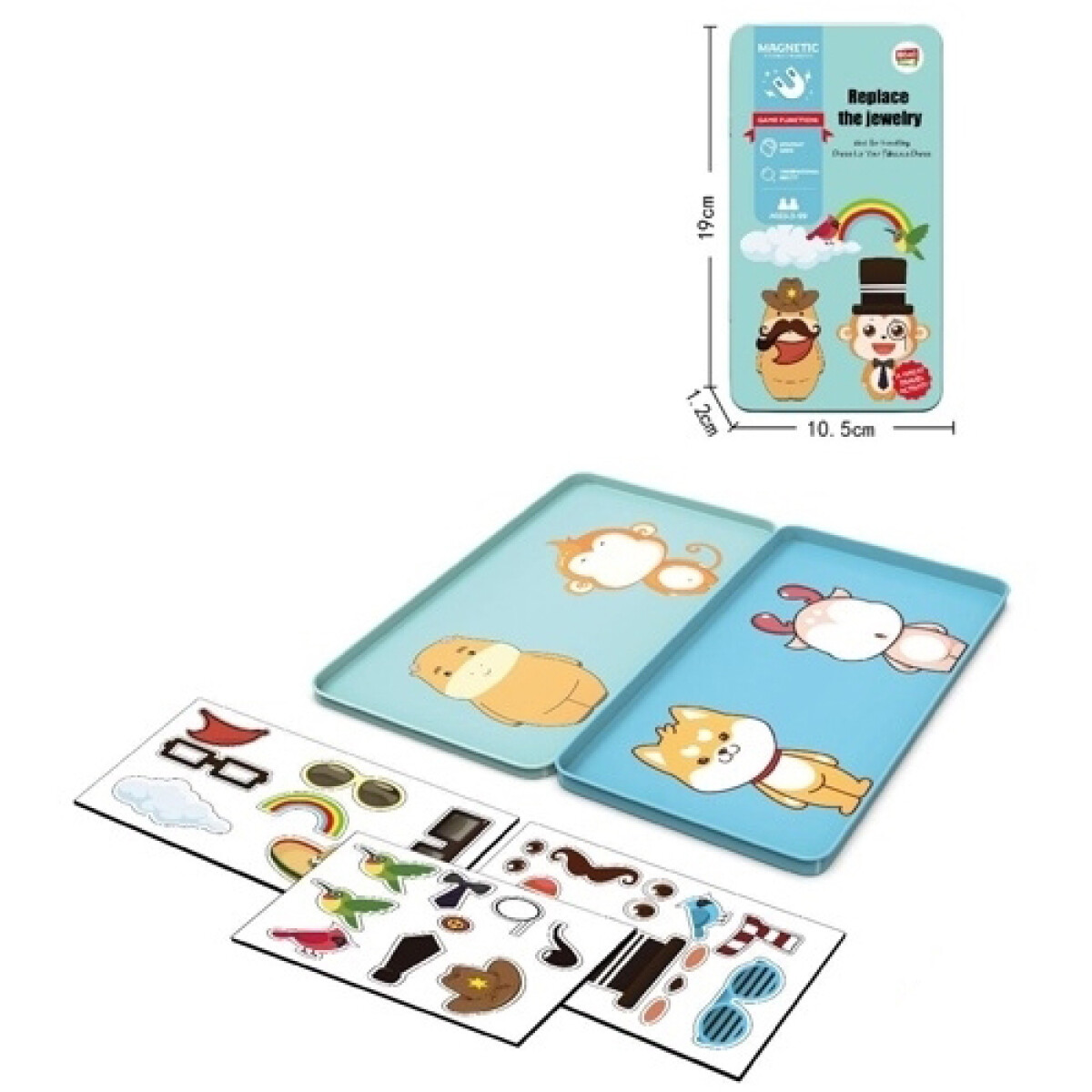 Juego Magnetico para llevar - Viste al animalito 