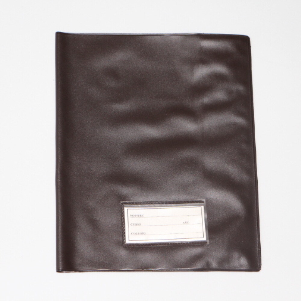 FORRO PLASTICO P.V.C. PARA CUADERNO COLOR MARRÓN