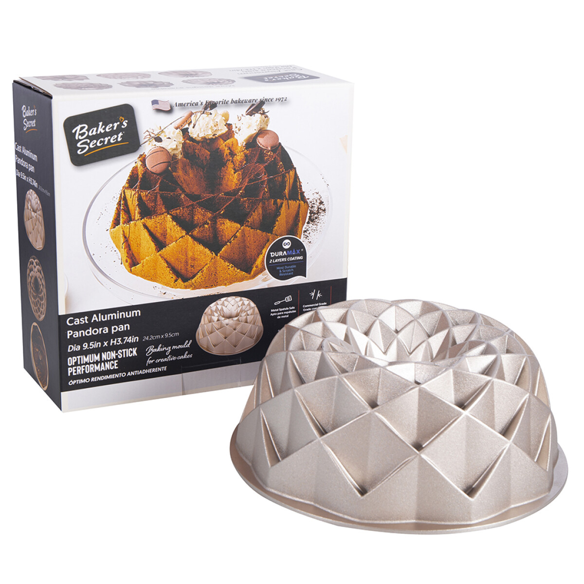 MOLDE TUBULAR P/TORTAS, ALUMINIO D24x11CM PANDORA 