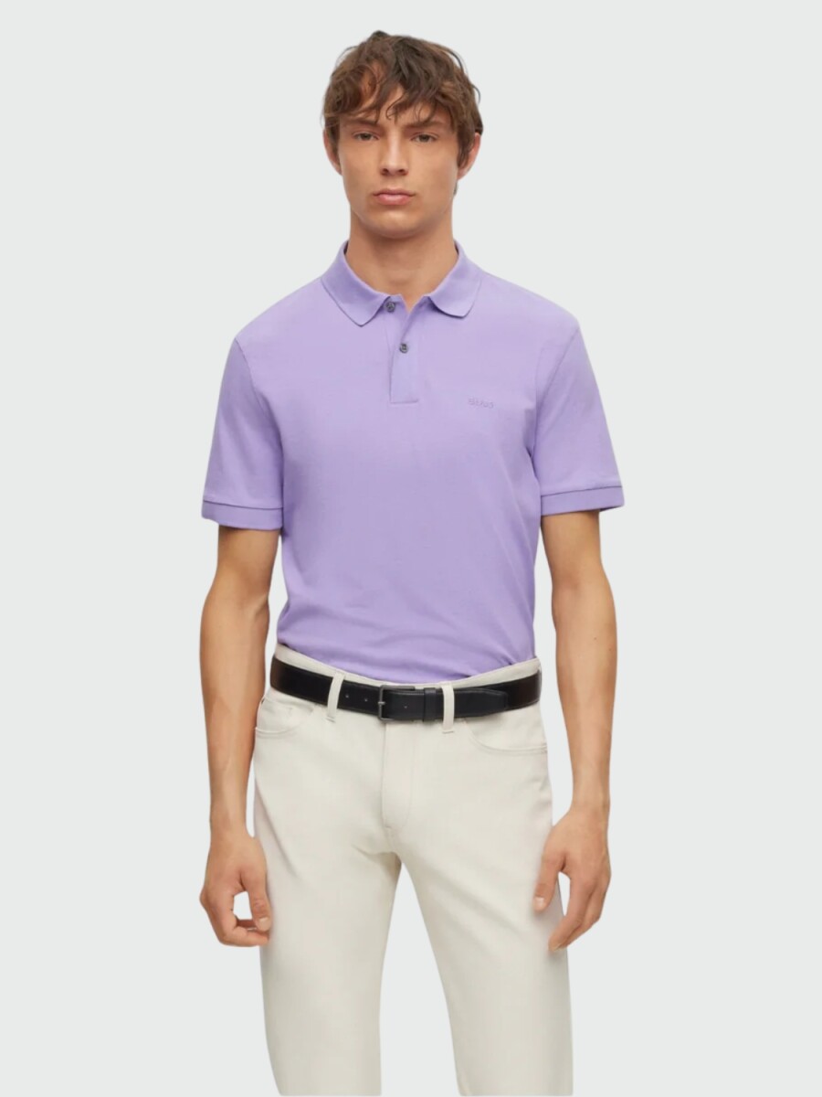 BOSS Polo de Algodón Piqué con Logo Bordado 