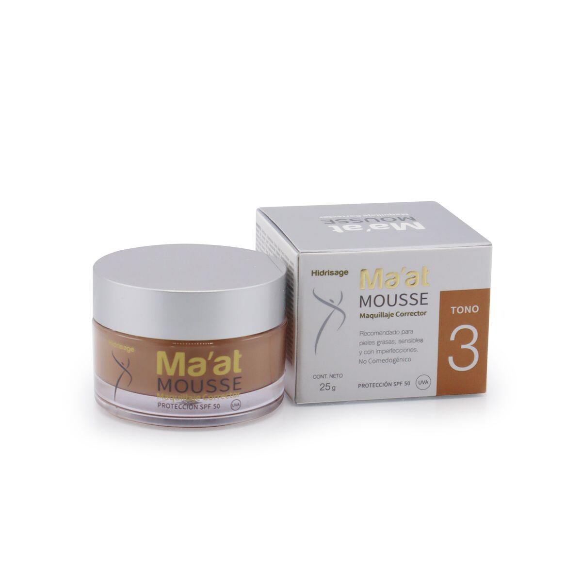HIDRISAGE MAAT MOUSSE ANTIACNE SPF50 N03 
