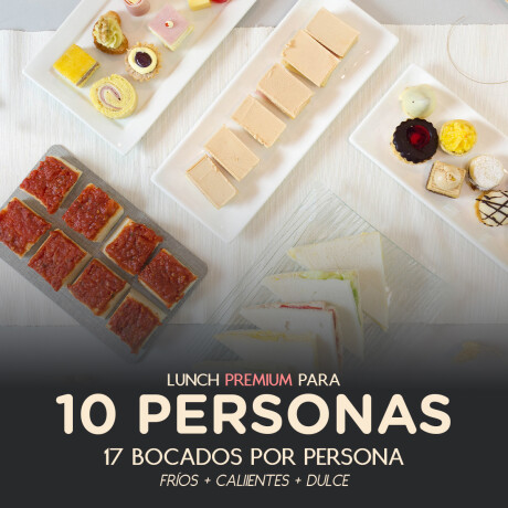 Lunch Fiestas 10 personas Premium - (Pizza) 000
