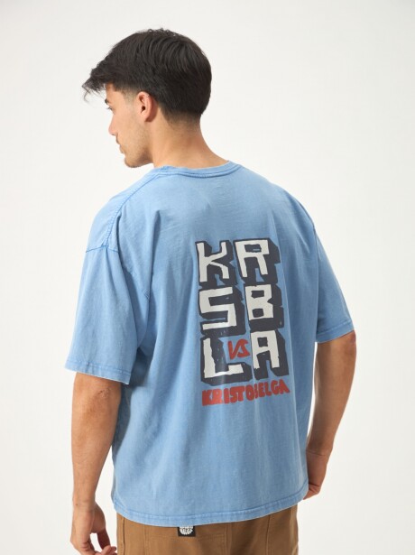 REMERA THE BEACH AZUL