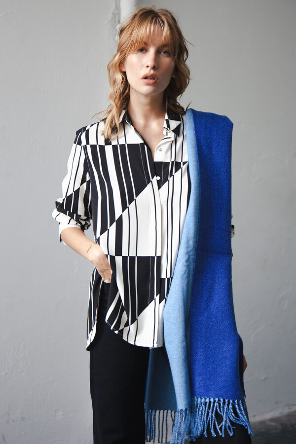 PASHMINA REVERSIBLE AZUL