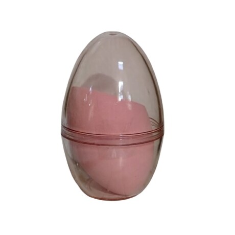 Esponja de maquillaje oval rosa