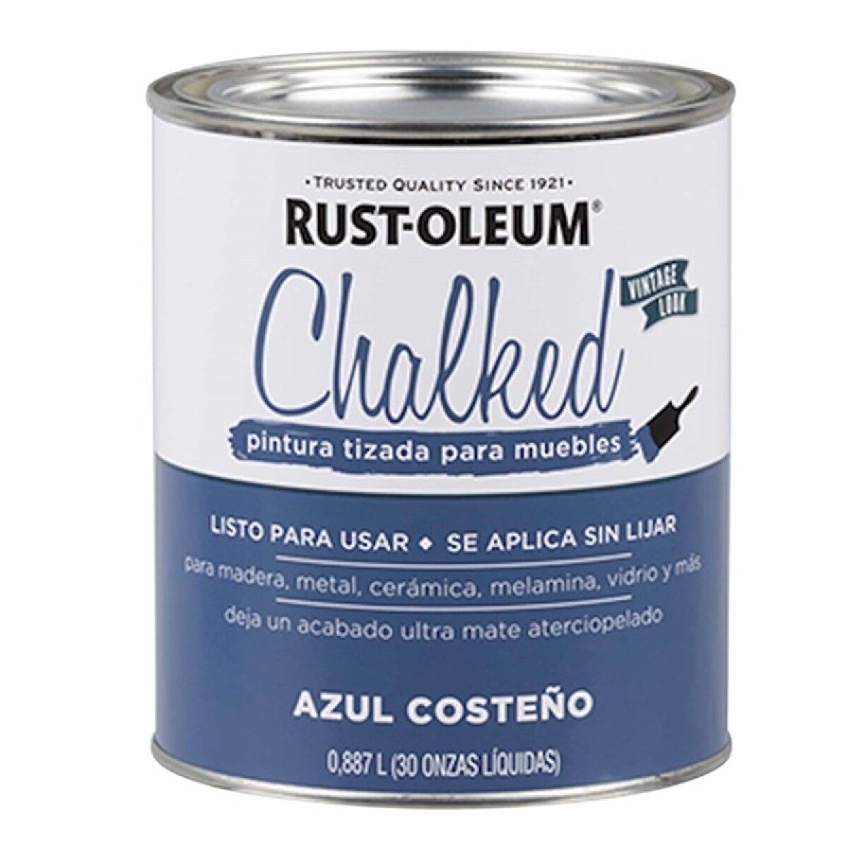 PINTURA TIZADA RUST OLEUM 0.887Lt. - AZUL COSTEÑO 