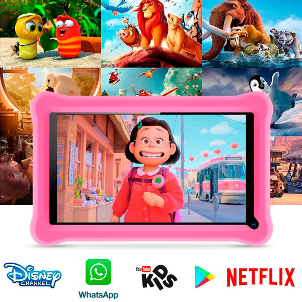 Tablet 7" Infantil Intouch 3/32 Gb Con Apps Y Juegos ROSADO