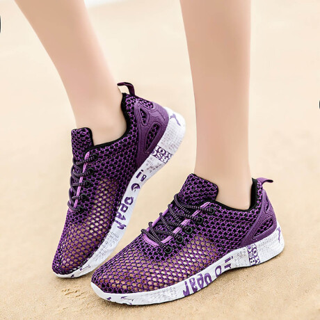 Calzado Deportivo Running Ventilados Para Adulto Violeta