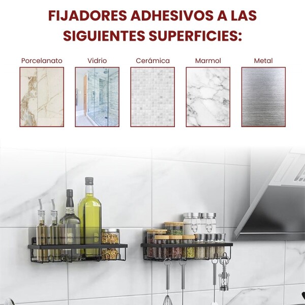 Estante Organizador Accesorio Baño Ducha Set X3 Jabonera Adhesivo Imback Color Negro Estante Organizador Accesorio Baño Ducha Set X3 Jabonera Adhesivo Imback Color Negro