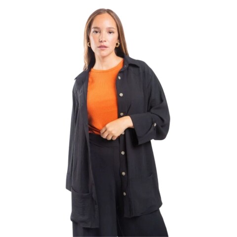 CAMISA ASUAN S-XXL NEGRO
