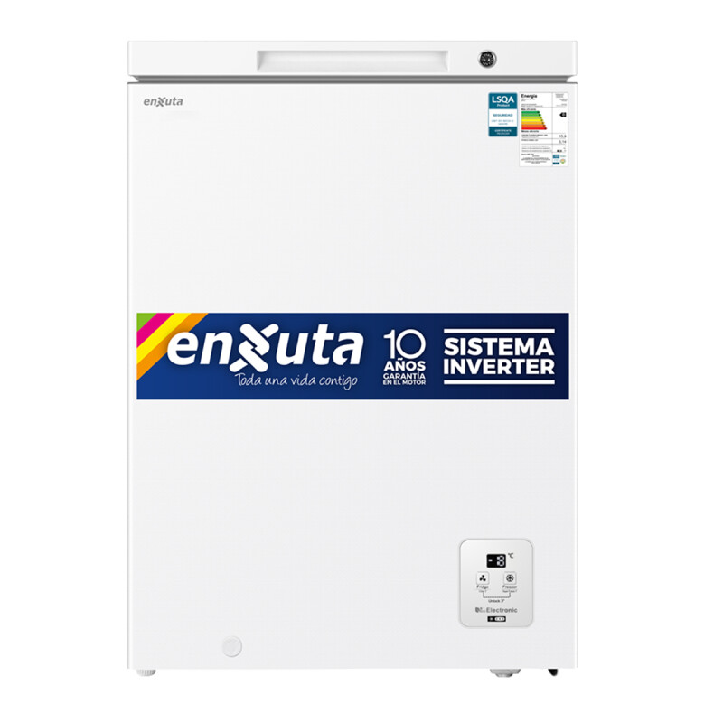 FREEZER HORIZONTAL ENXUTA FHENXI16150 DUAL INVERTER 141 Lts Freezer Horizontal Enxuta Fhenxi16150 Dual Inverter 141 Lts
