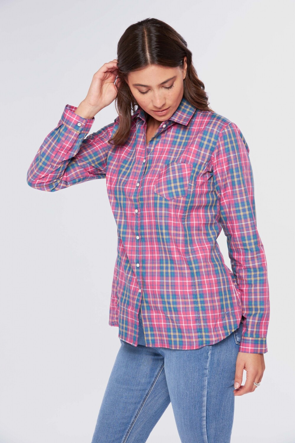 CAMISA CUADROS Rosa