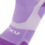 Medias Training Vectr Light Cushion Crew Socks Unisex Grape Fizz/white