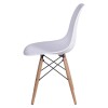 Silla Eames DKR - Base En Madera Blanco