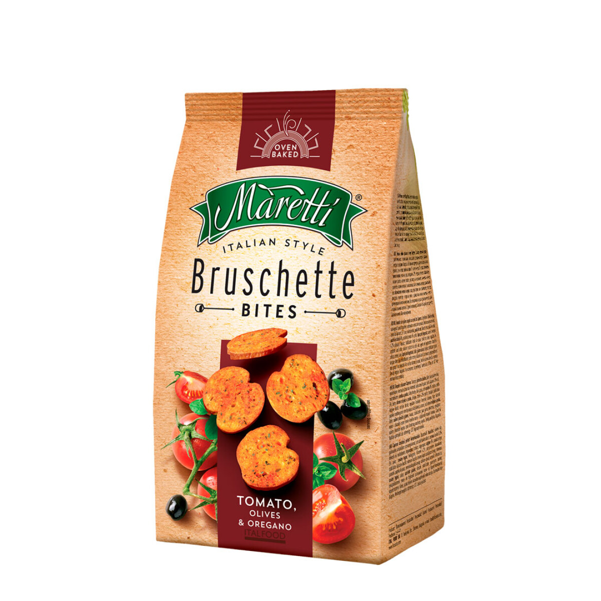 Mini Tostadas Maretti Bruschette Bites 70 G - TOMATE-Y-OLIVA 