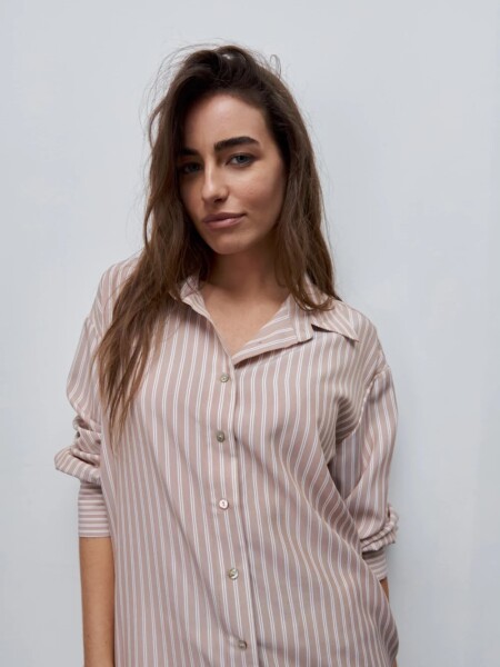 CAMISA D.CASSIN DANAE M.L BEIGE