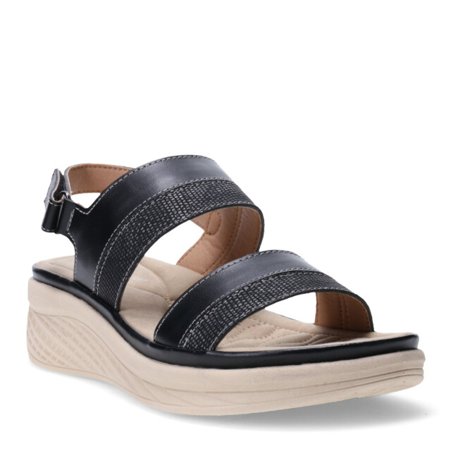 Sandalias de Mujer Lady Confort CONQUES con tira atrás Negro