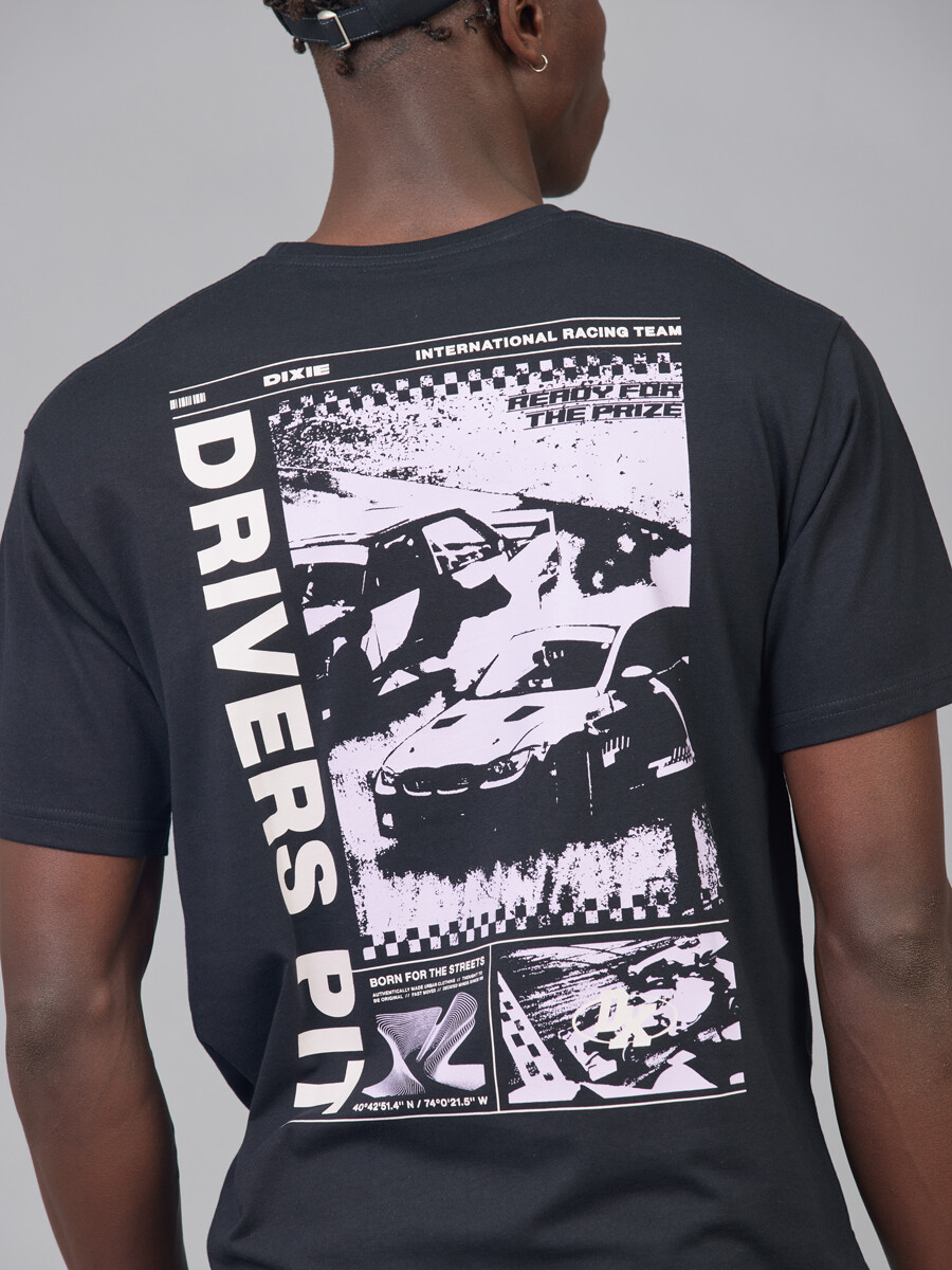 T-SHIRT ZIONA DIXIE Negro