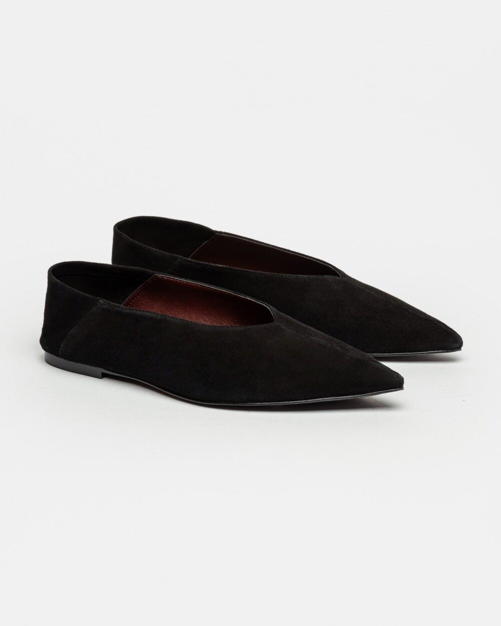 Ballerina Berta En Cuero Nobuk Negro
