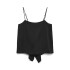 VMMOLLIE DRAPY SINGLET TOP WVN GA BLACK