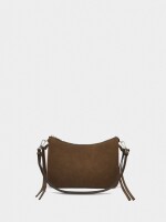 Bolso Bandolera Con Tiras Laterales camel