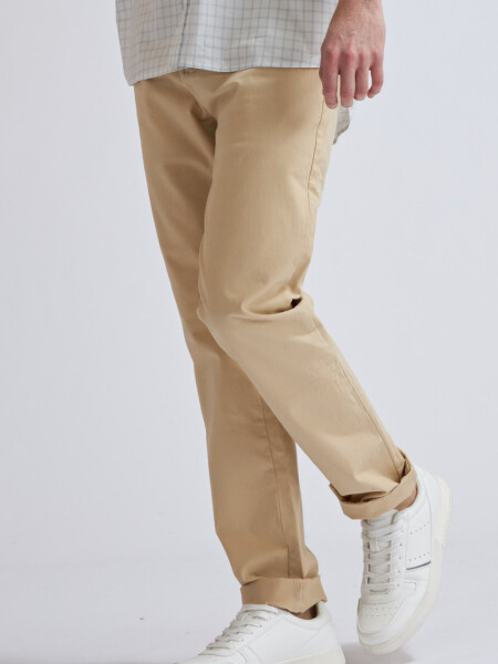 Pantalón chino Beige