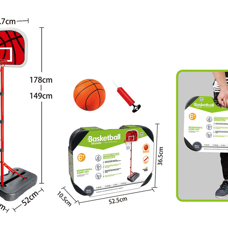 Tablero de basketball plegable en valija Tablero de basketball plegable en valija