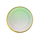 Plato Descartable Degrade Pastel x10 Verde