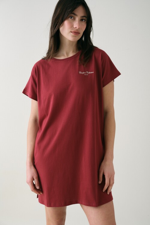 Camisón Freya Burdeos