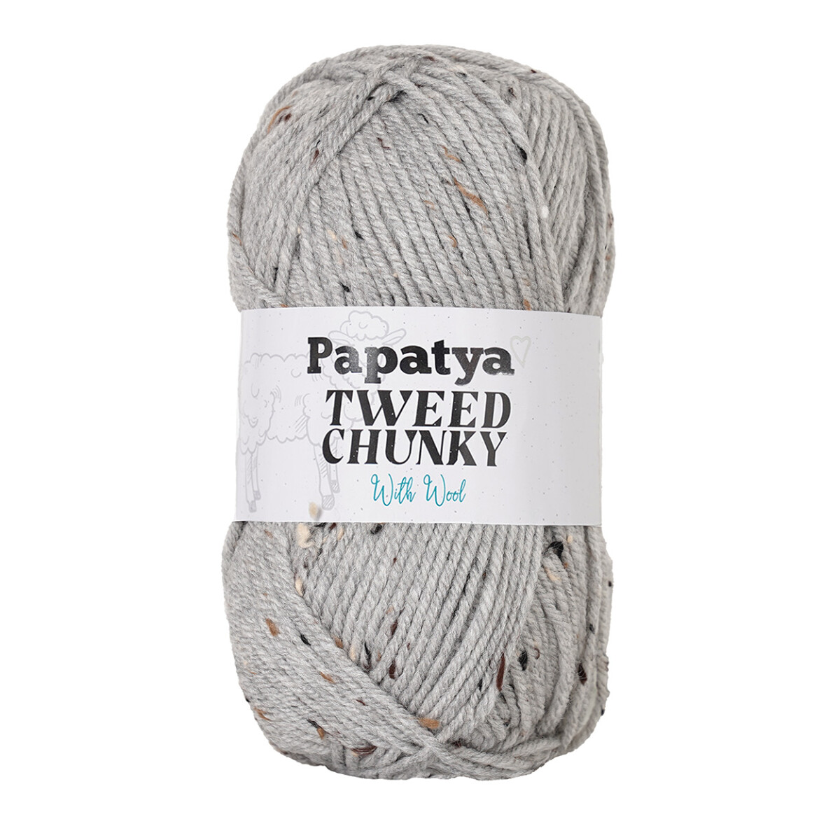 tweed chunky - gris m medio 