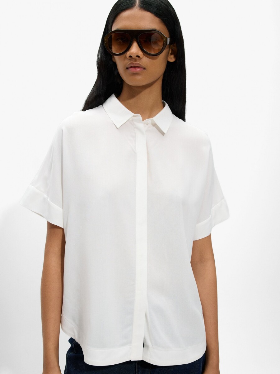 Camisa De Manga Corta crudo