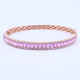 Pulsera oro 18k con corindones rosa y brillantes. Pulsera oro 18k con corindones rosa y brillantes.