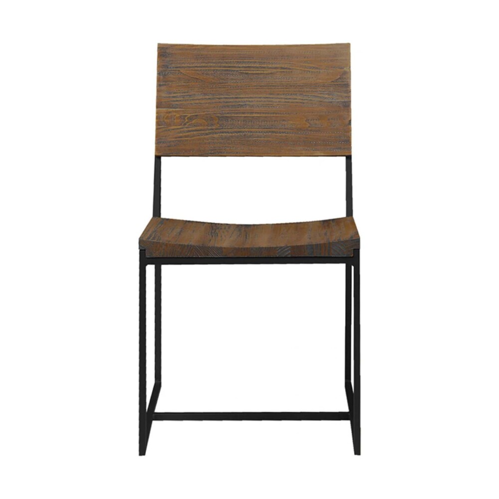 SILLA DE COMEDOR MADERA-Y-METAL MARRON YORK