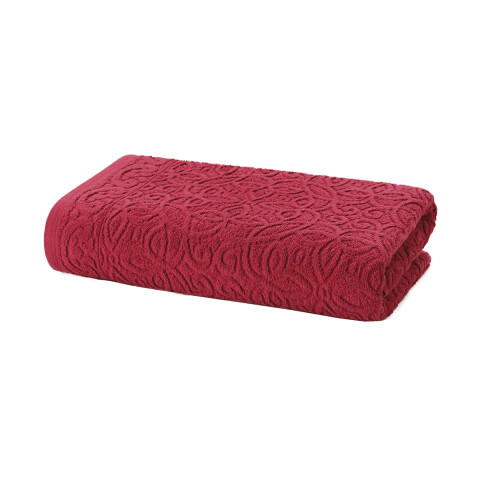Toalla Baño Dohler Jacquard Provenza 70 x 140 cm 100% Algodón CARMIN
