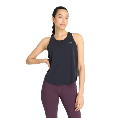Musculosa New Balance de Dama - DRAPEY JERSEY - WT43101BK BLACK