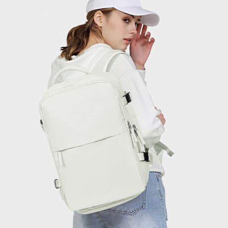 Mochila expandible para viajar Verde Agua
