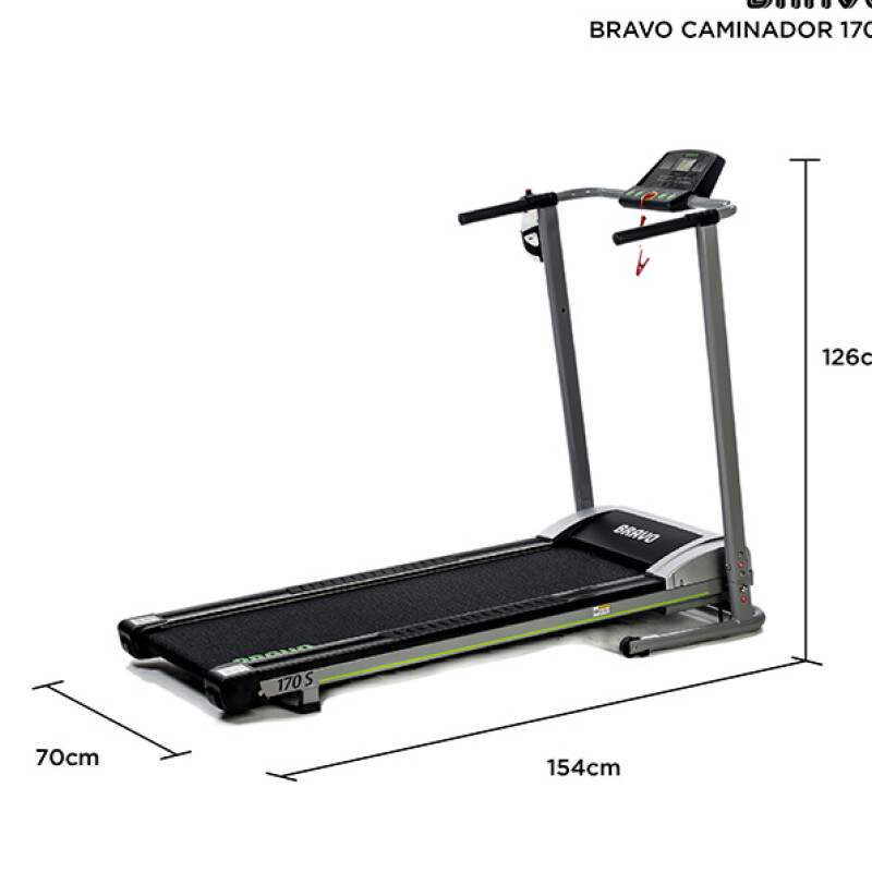 Caminador BRAVO 170S: Ideal para Entrenamientos en Casa con Motor 1.5 HP y Amortiguación Caminador BRAVO 170S: Ideal para Entrenamientos en Casa con Motor 1.5 HP y Amortiguación