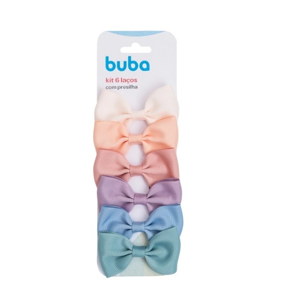 Set de Broches x6 color pastel 15310