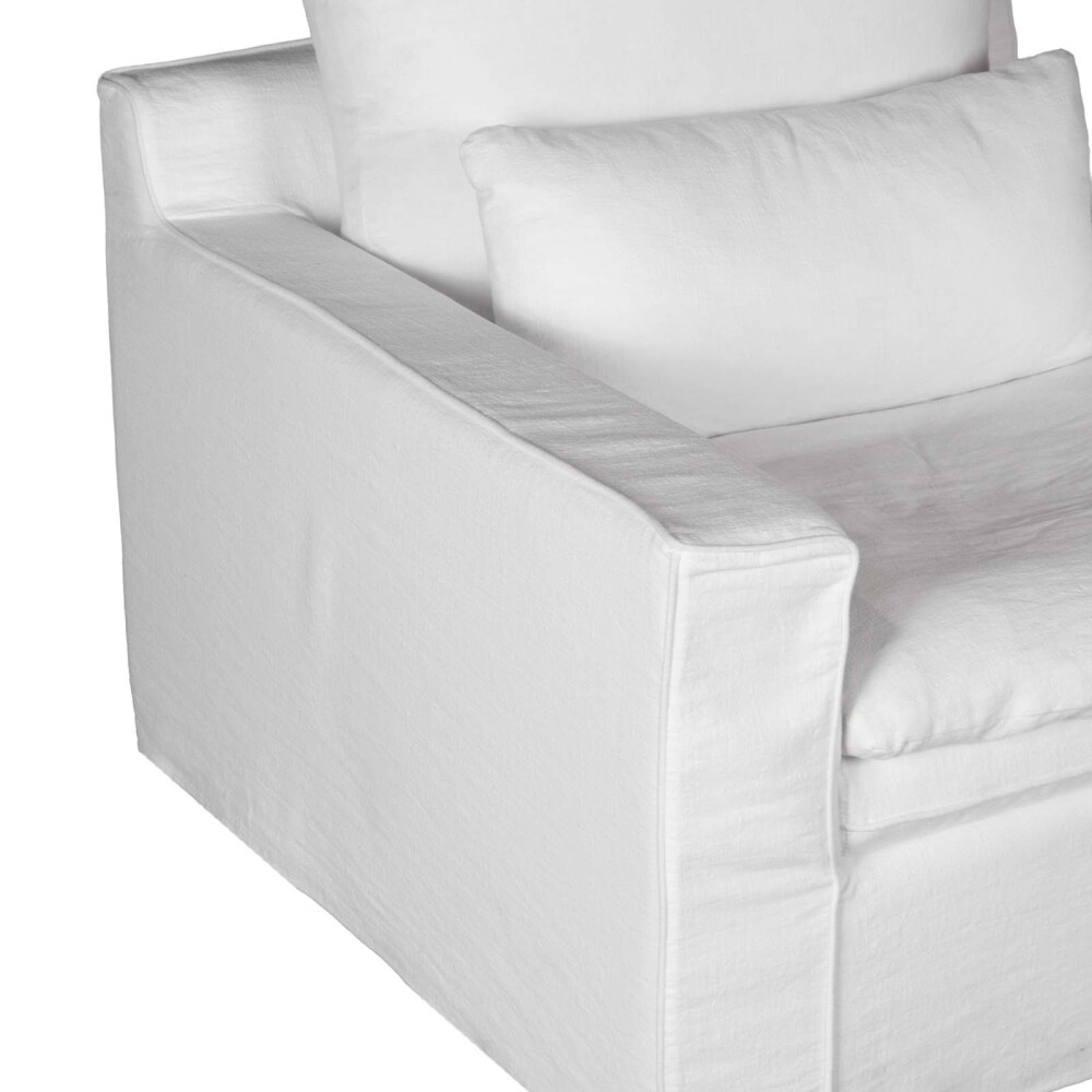 SOFÁ 1 CUERPO TELA BLANCO POSITANO