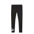 Calzas Puma Logo Leggings Femenino Negro - Blanco