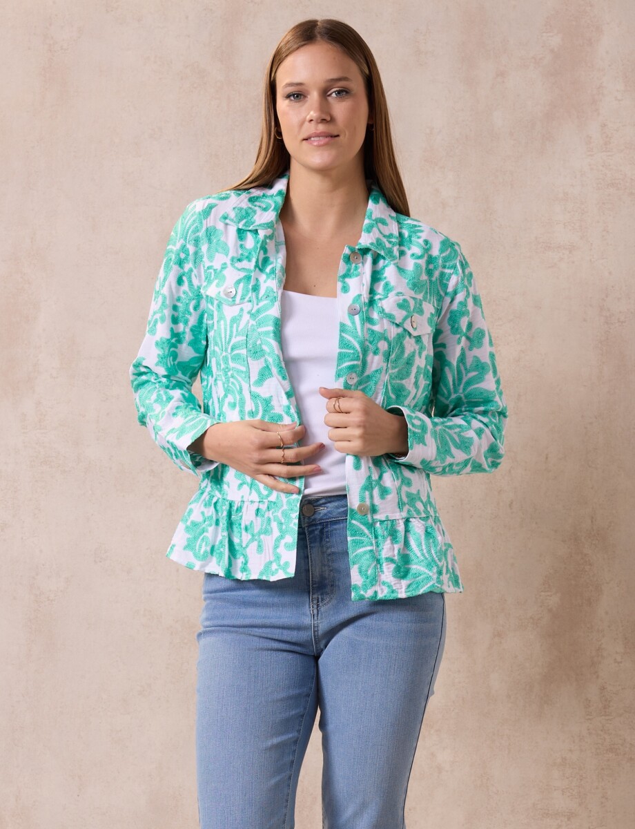 Camperita Bordada - Verde/multi 