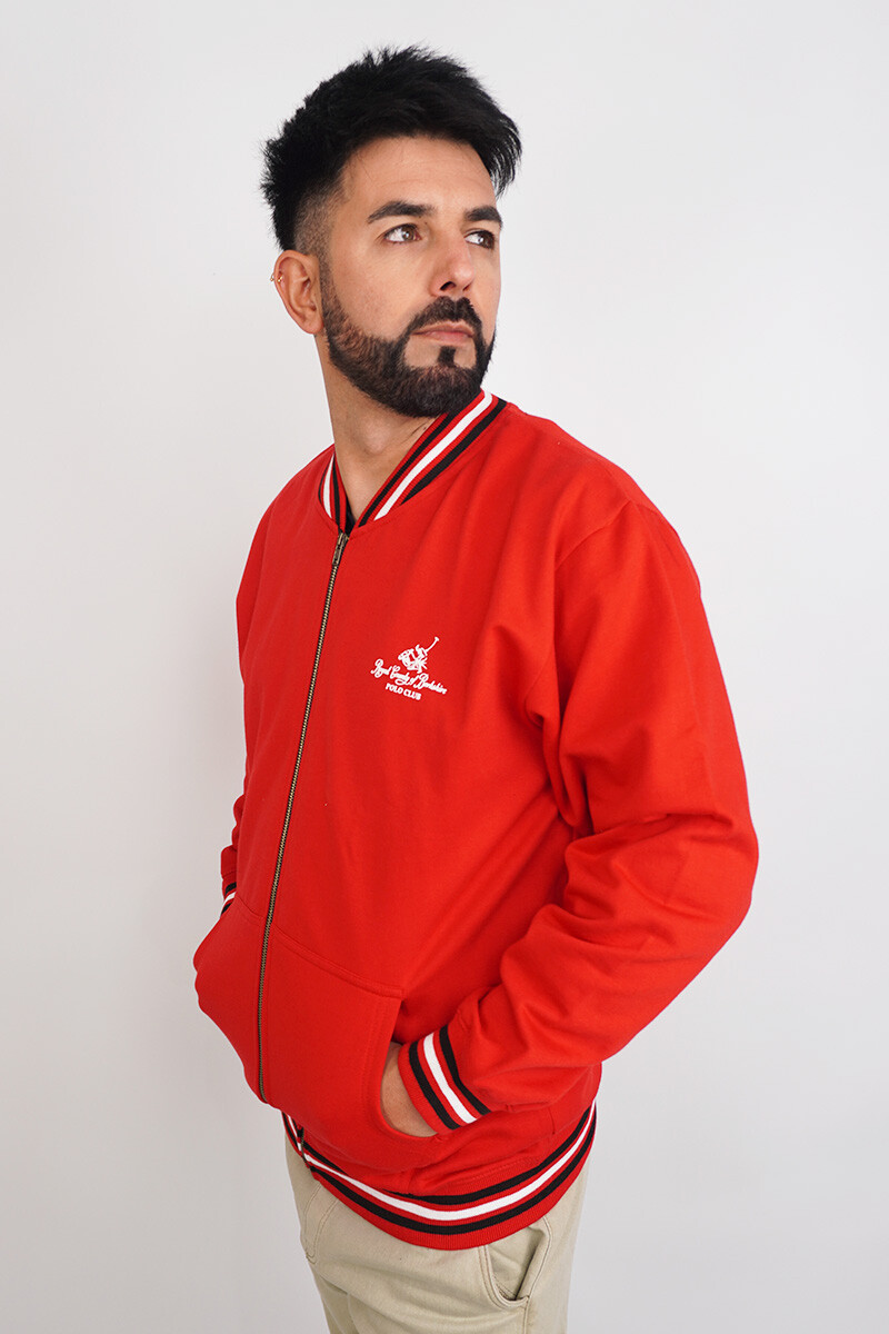 Campera Deportiva Rojo/Blanco